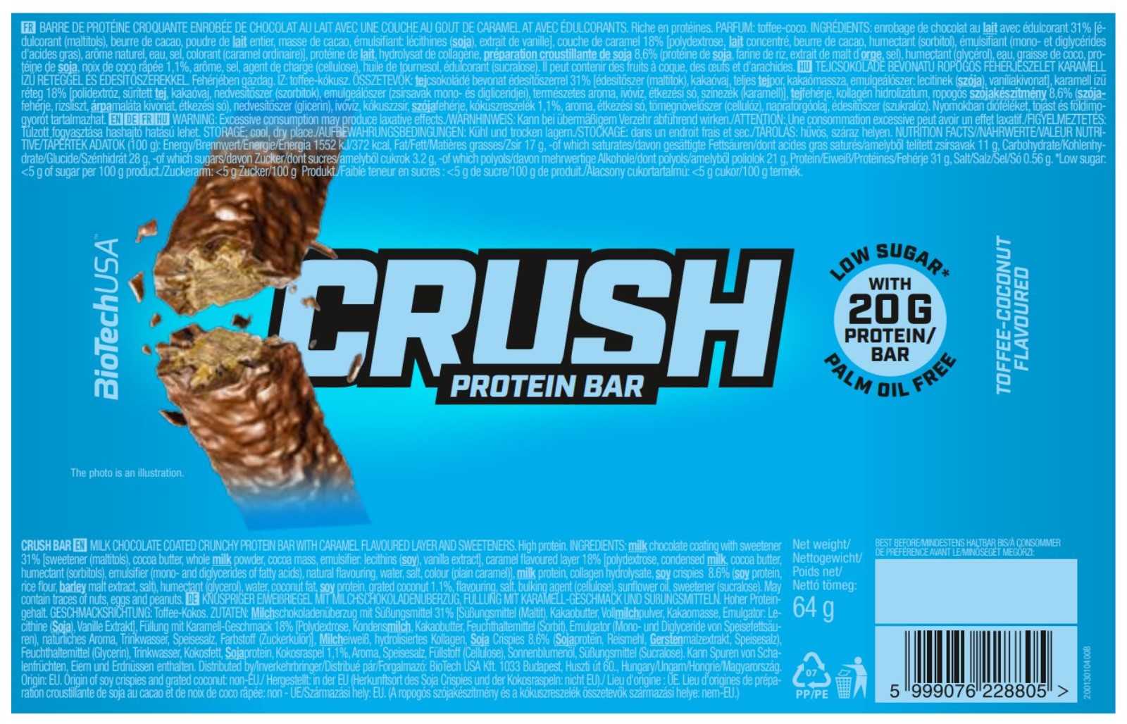 Biotech USA Crush Bar 64g