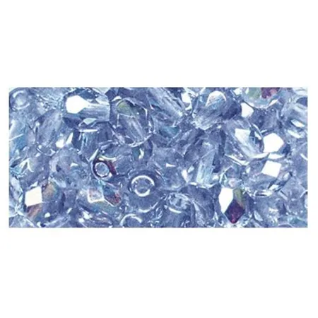 Rayher Hobby Glas Schliffperle aquamarin, 4mm