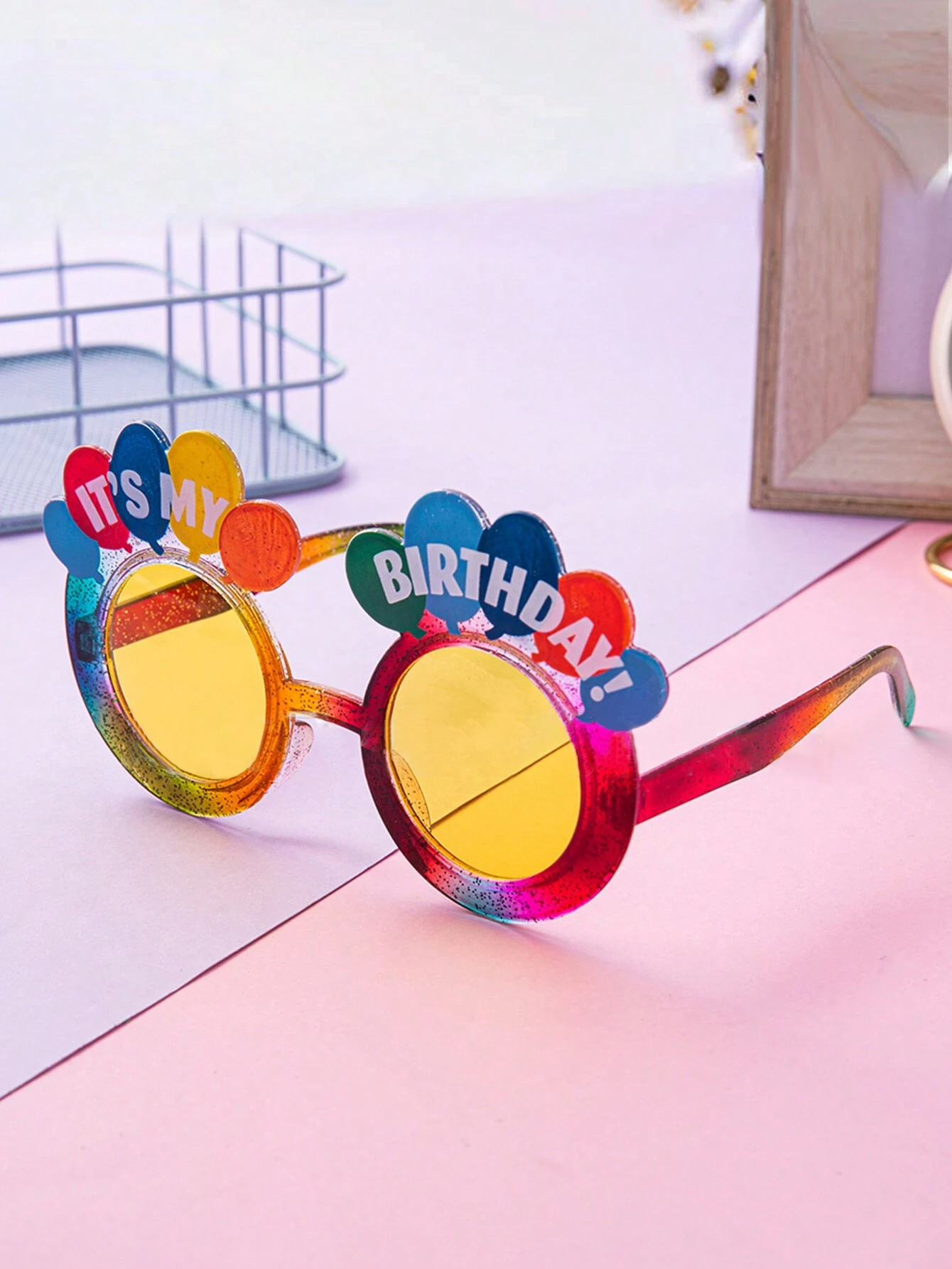 Photo Booth Geburtstags Brille Fotorequisite Party Sonnenbrille Verkleidungs Accessoire für lustige Bilder - It's my Birthday
