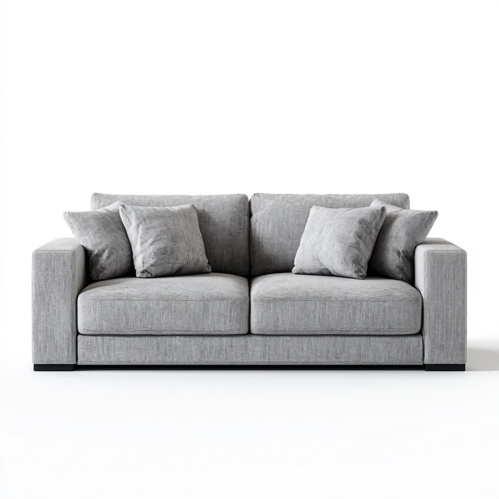 2-Sitzer-Sofa Stoff 200x90x85 cm - Hellgrau - Modernes Design
