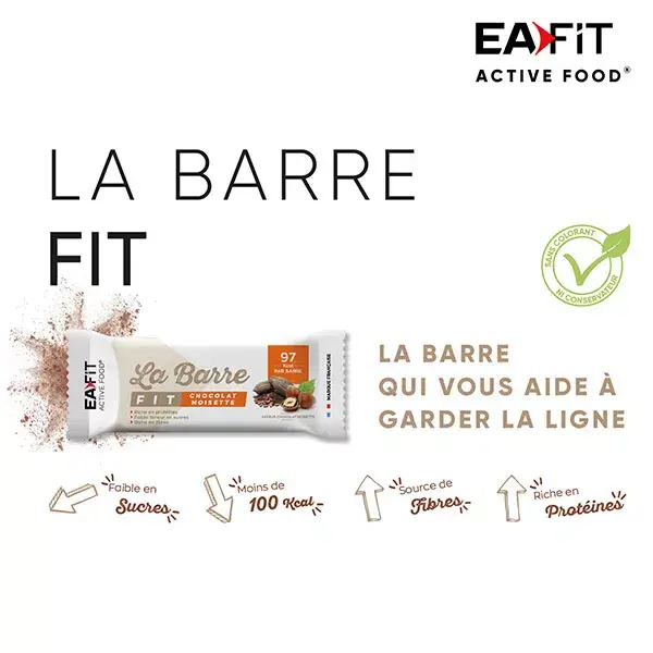Eafit La Barre Fit Goût Chocolat Noisette 28g
