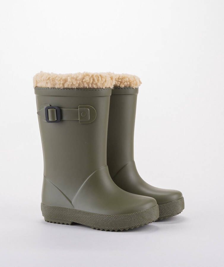 Igor regenlaarzen kaki kids Groen Rubber 33