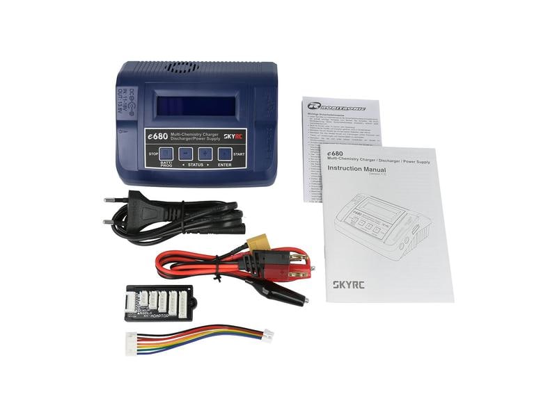 SKYRC Ladegerät e680, AC/DC, 80W, 1-6S Ladegeräte für 1-6S LiPo Akkus
