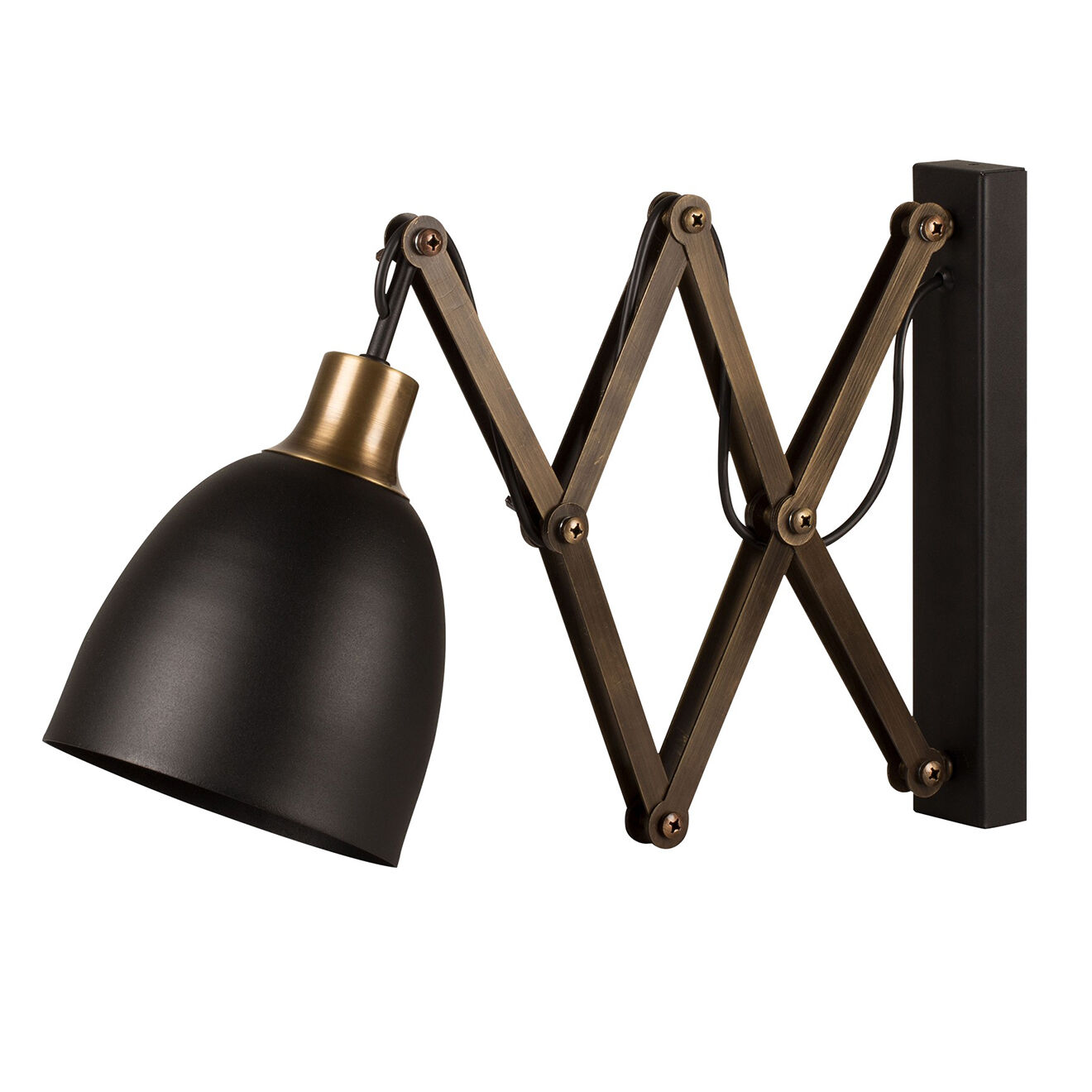 Opviq Applique murale Sivani noir/vintage - 15x(35 - 62) cm