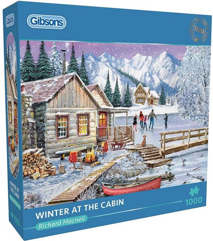 Gibsons - Winter at the Cabin - Legpuzzel - 1000 Stukjes - Richard Macneil