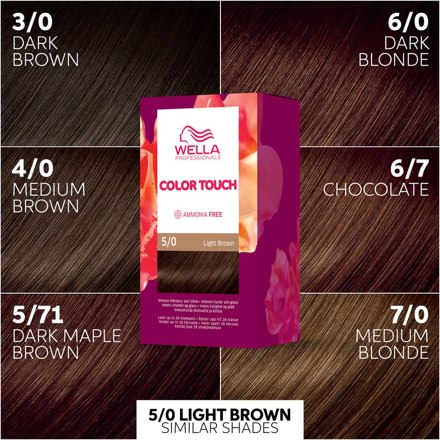 Wella Professionals Color Touch Pure Naturals Light Brown 5/0 130ml