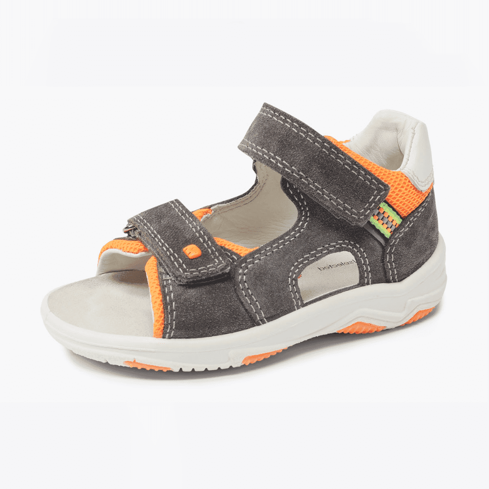 Elefanten Kindersandalen - Foxx Farel-4 - Neon Orange / Grau