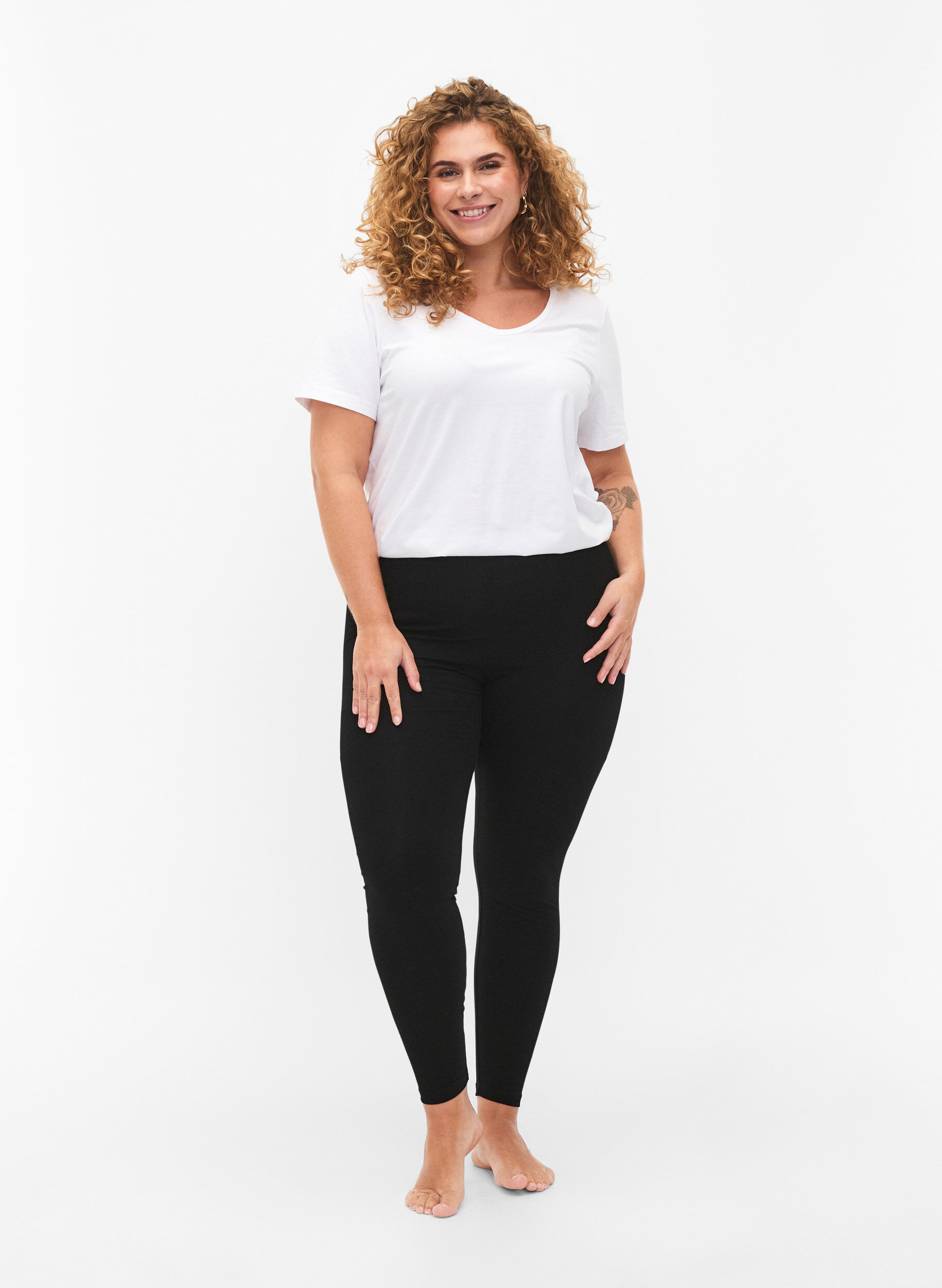FLASH - 2-pak leggings i bomuld