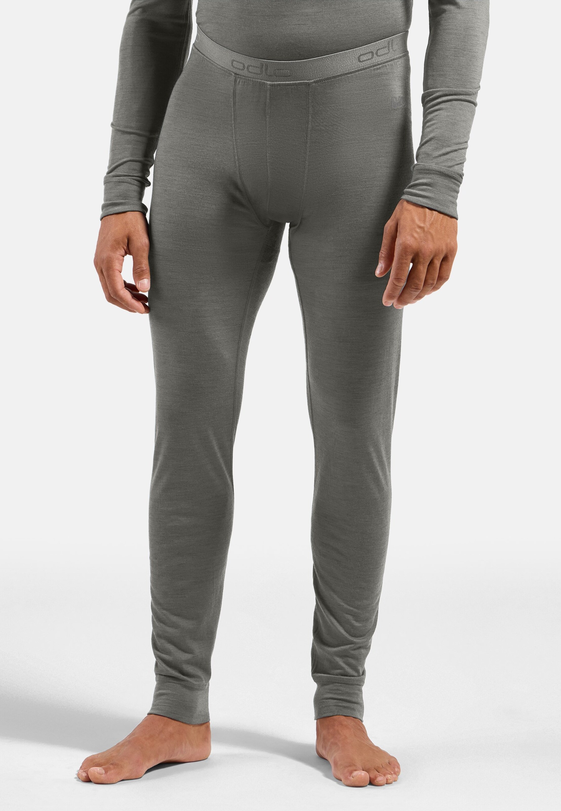 Natural Merino 200 Base layer Set in grey melange