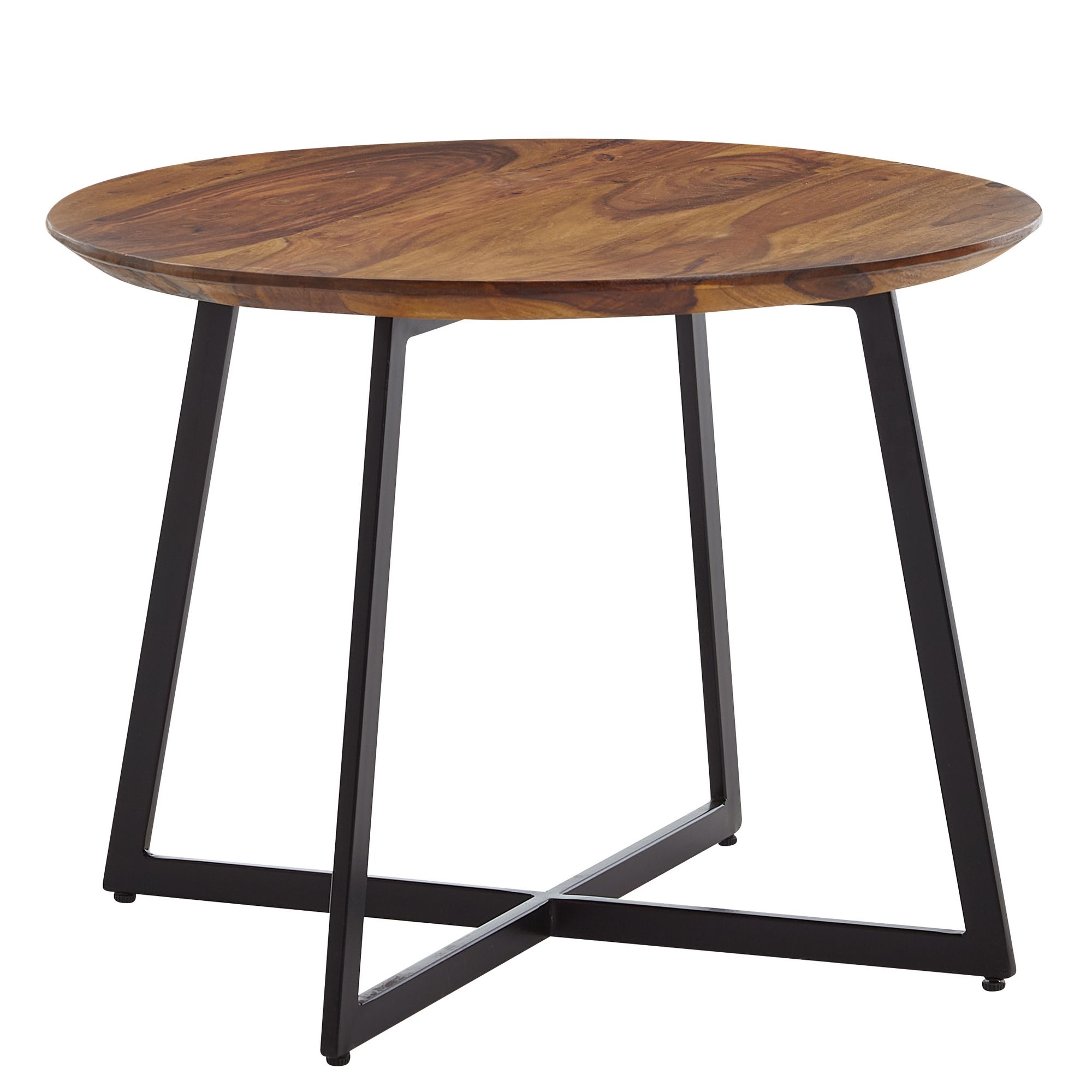 Couchtisch FineBuy Sofatisch Massivholz 60x60x45 cm Wohnzimmertisch Tisch Rund