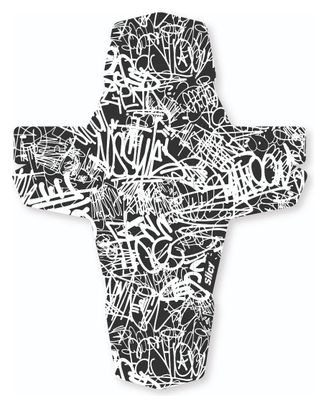 Garde-Boue Long Slicy MTB Front La Street Noir / Blanc