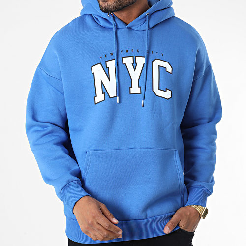 Sweat Capuche 22-K062 Bleu