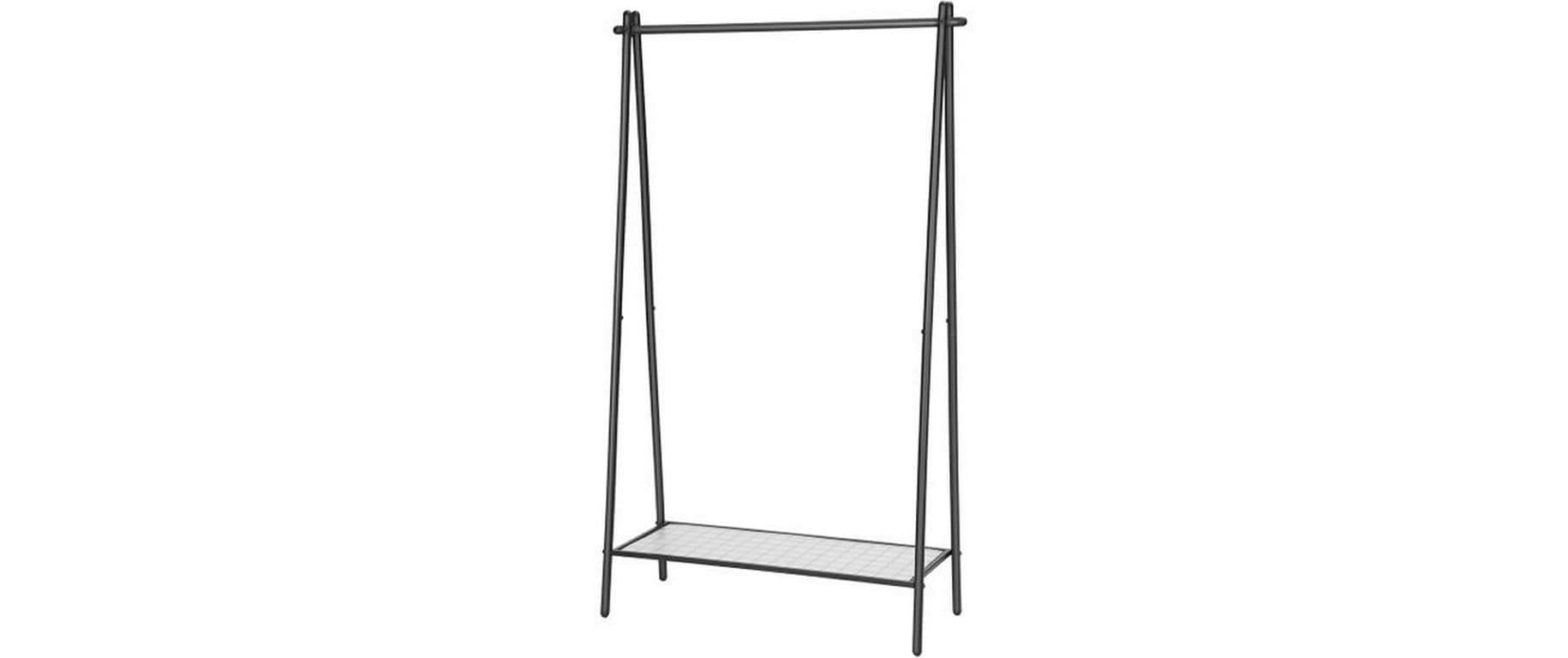 SONGMICS Garderobenständer »153 cm, Schwarz/Schwarz matt«