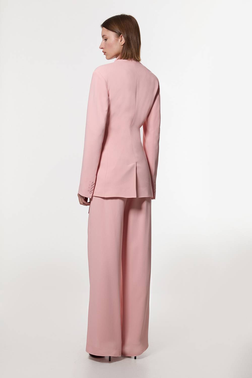 KarenMillen Pantalon sur mesure en viscose stretch compact à jambes larges