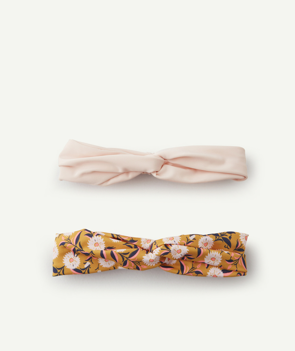 LOT DE 2 BANDEAUX BÉBÉ FILLE EN MATIÈRE MAILLOT DE BAIN