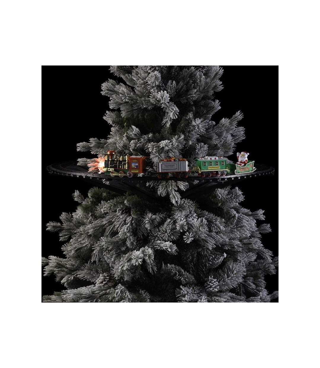 Train de Noël Électrique 23 Pièces 87cm Multicolore