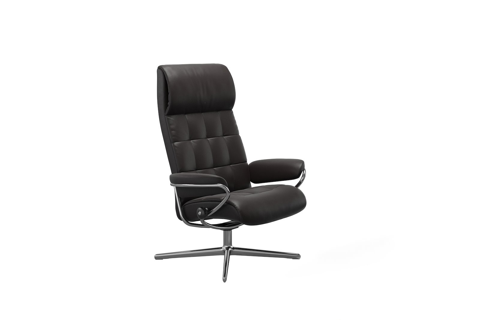London lenestol Hud Noblesse Brown - Cross - Chrome