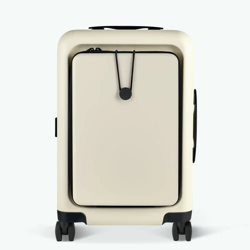 Valise rigide 4 roues JFK Pochette unie beige