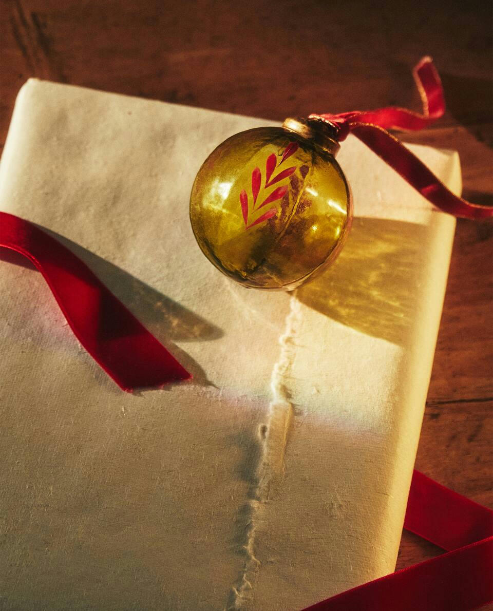 ENFEITE DE NATAL DE VIDRO