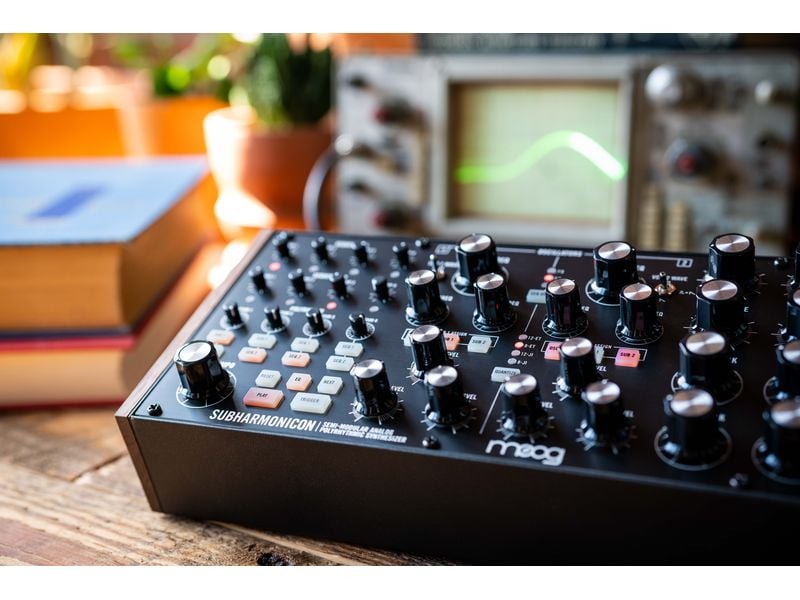 Moog Synthesizer Subharmonicon Semimodularer analoger Polyrhythmussynthesizer