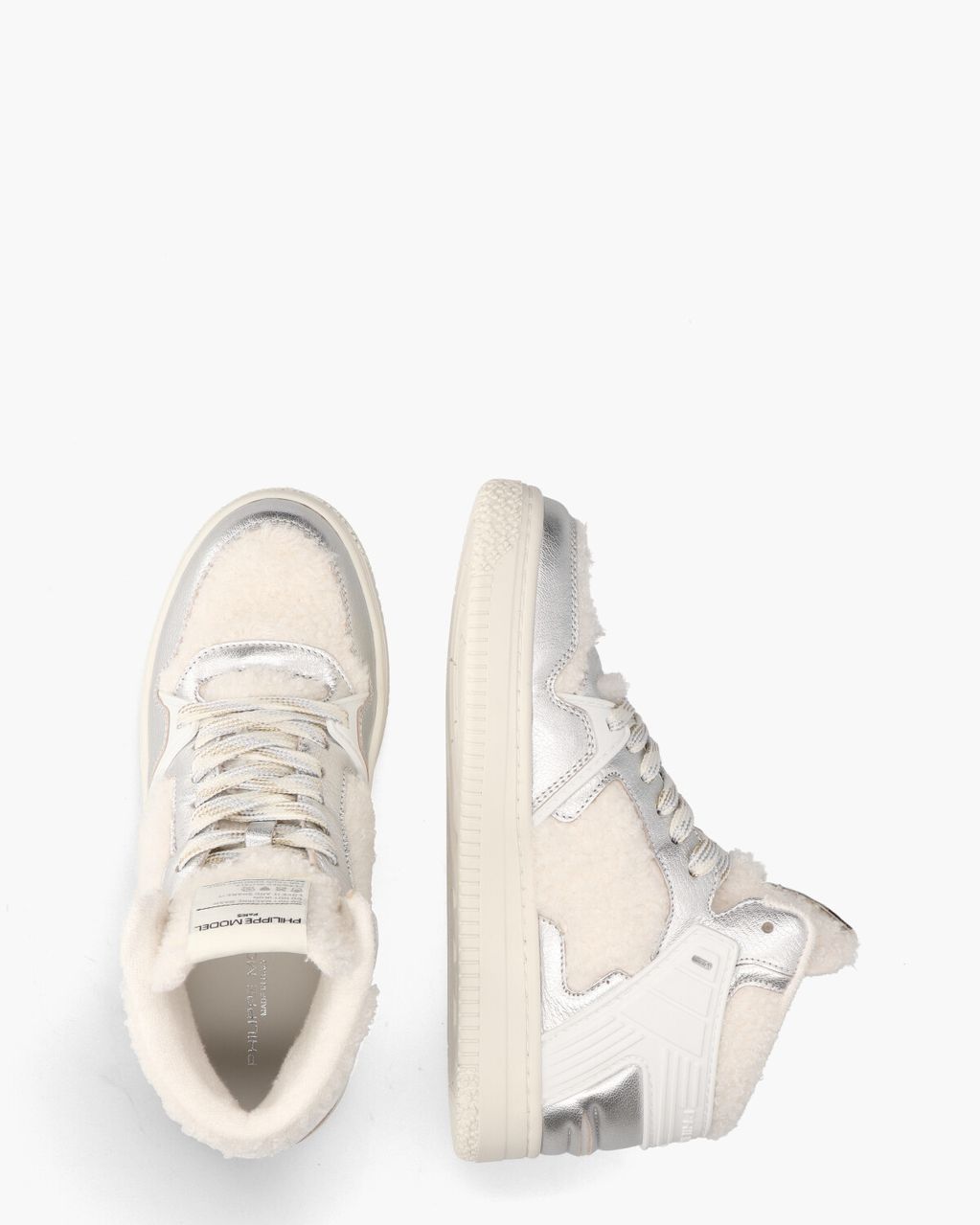 Philippe Model La Grande Off-White/Zilver Damessneakers