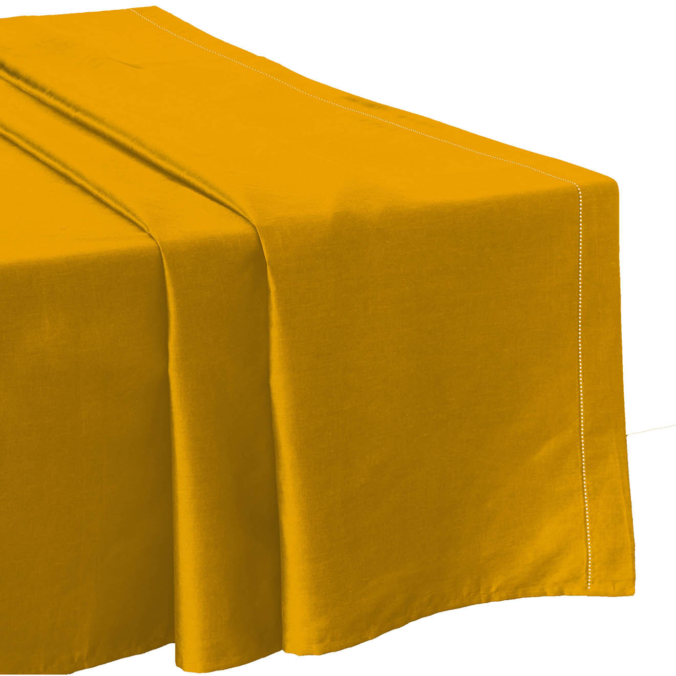 United by PDC Drap plat 100% Satin de Coton safran