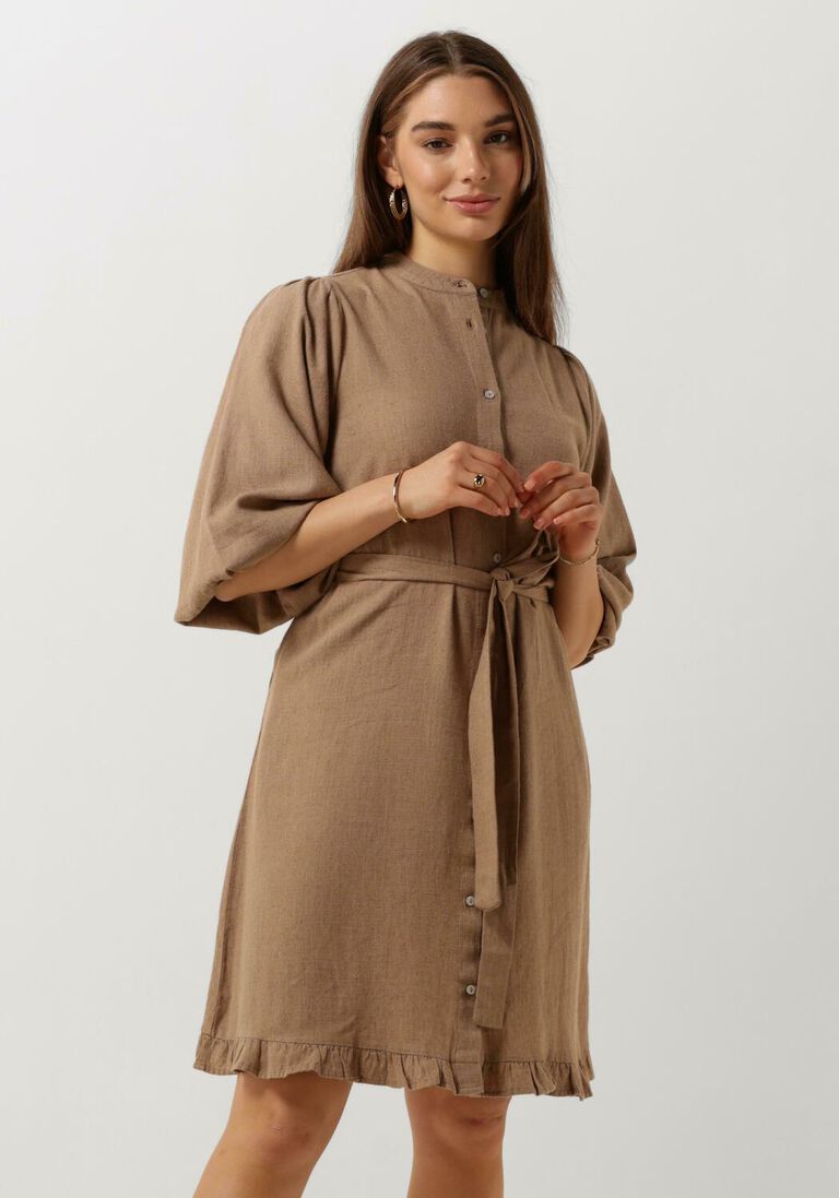 NOTRE-V bruine notre-v mini jurk nv-duno