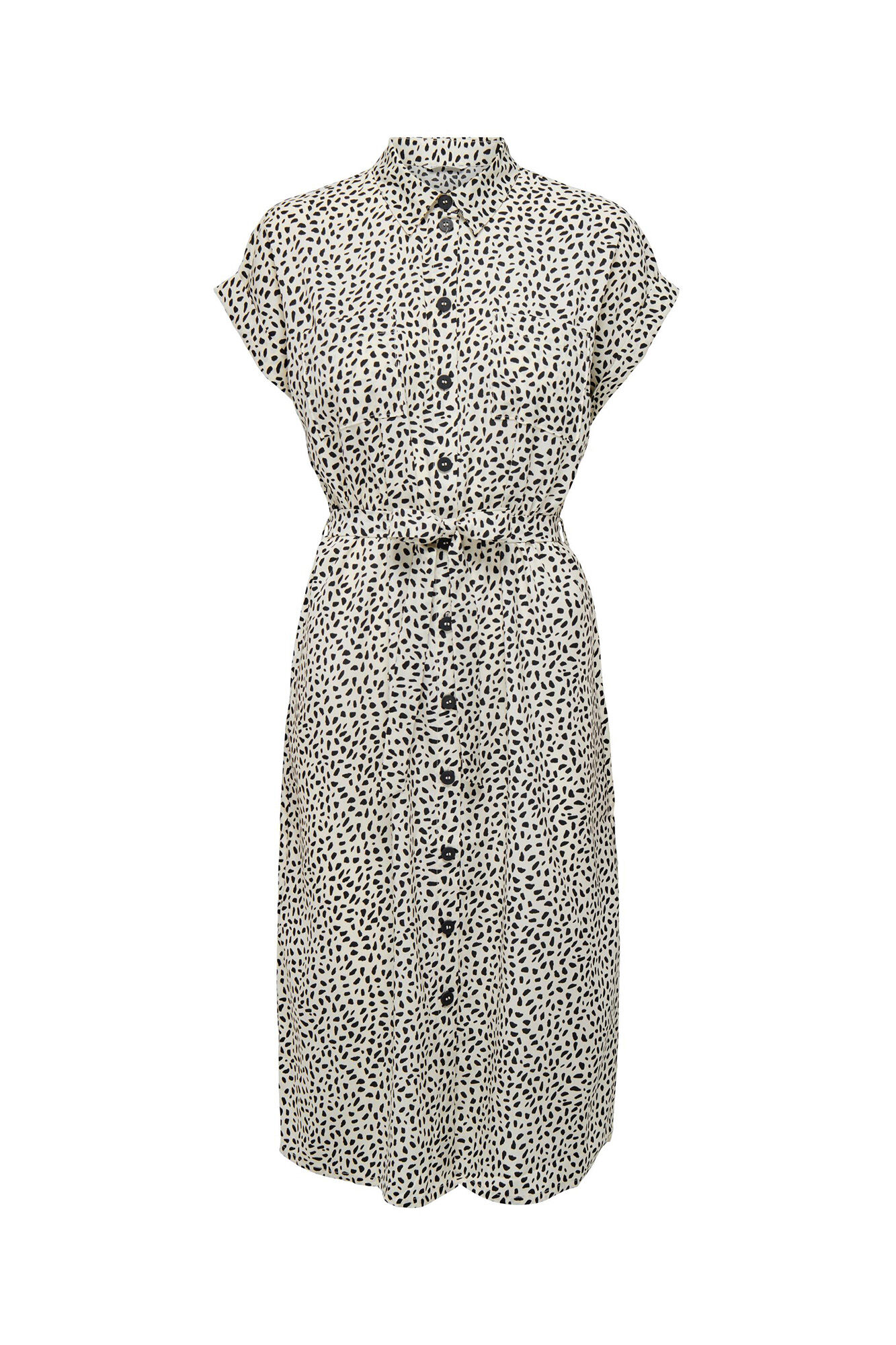 Vestido midi estilo camisa