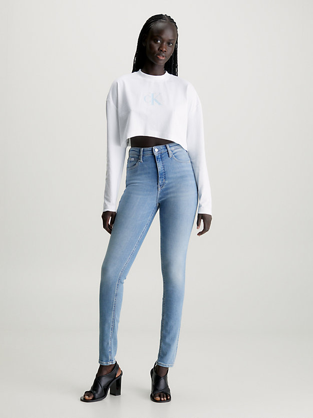 Calça jeans skinny de cintura alta