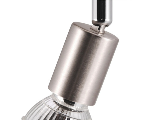 4-lichts spot, 67,1 cm breed, vernikkeld, geschikt voor GU10-fittingen tot 10 watt