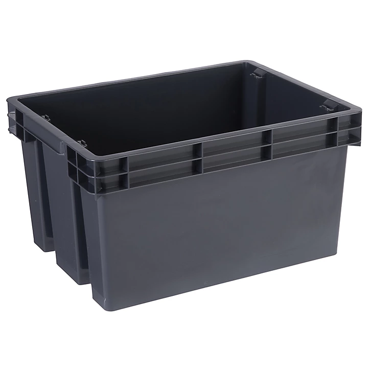 Boîte en plastique recyclé GoodHome Xago gris 24 L (M)