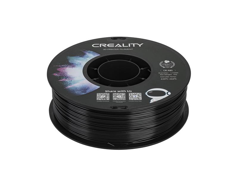 Creality Filament ABS, Schwarz, 1.75 mm, 1 kg ABS 3D Drucker Filament