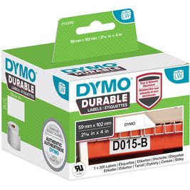 DYMO Etiquette pré-dimensionnée résistante, 59 x 102 mm