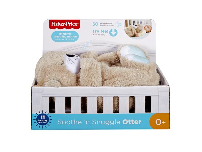 Fisher-Price Spieluhr Schlummer-Otter Baby Gear, Kuschlige Einschlafhilfe
