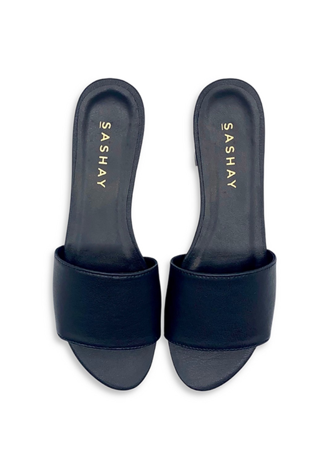 Sashay Sandale Mule Black Plain
