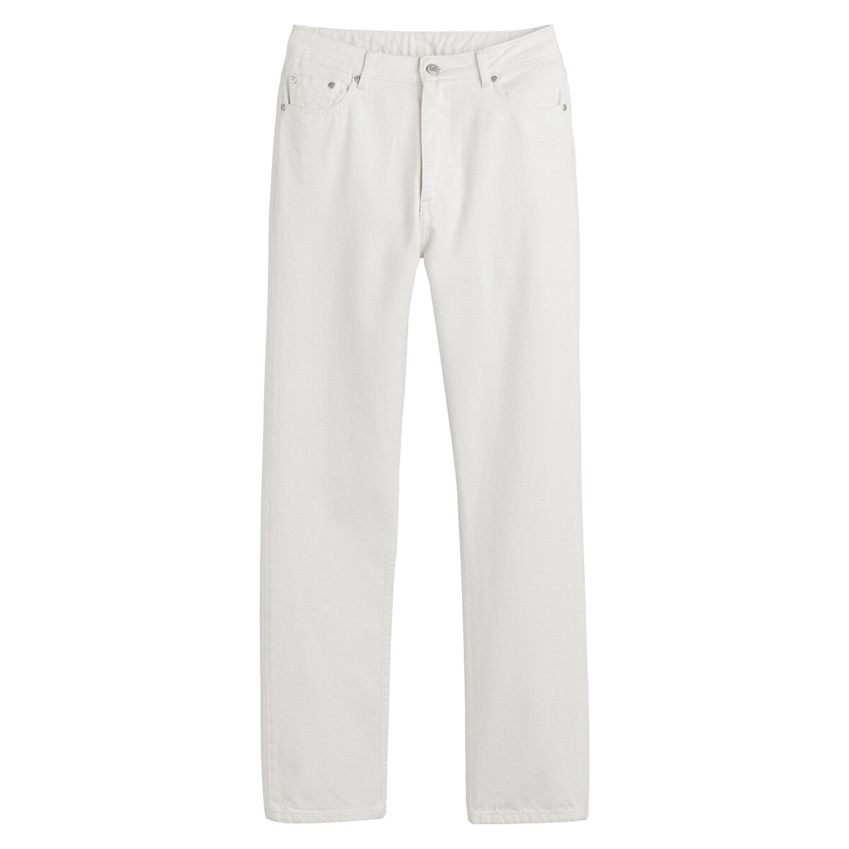COLEÇÕES LA REDOUTE<br>Calça jeans regular, reta, cintura alta