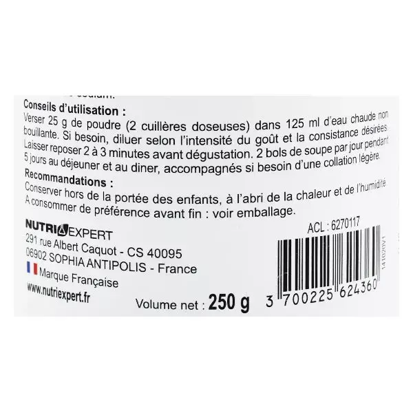 Sopa de repolho rica em proteínas NutriExpert 250g