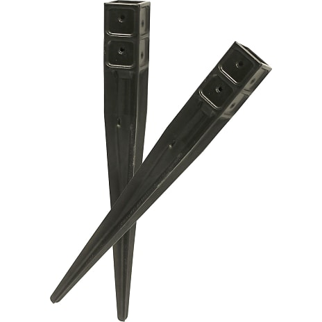 HORTUS stolpespyd plast 5,1 x 5,1 cm, L: 55 cm - koksgrå