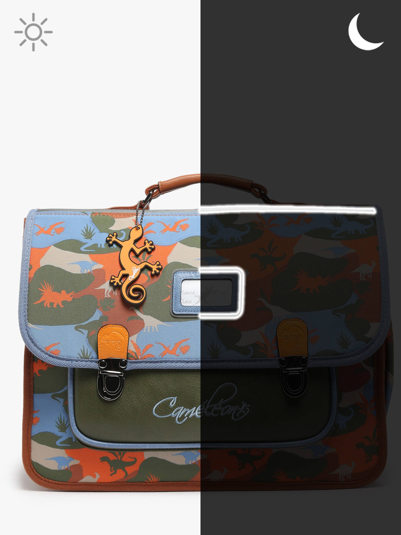 Cartable enfant 2 compartiments CAMELEON