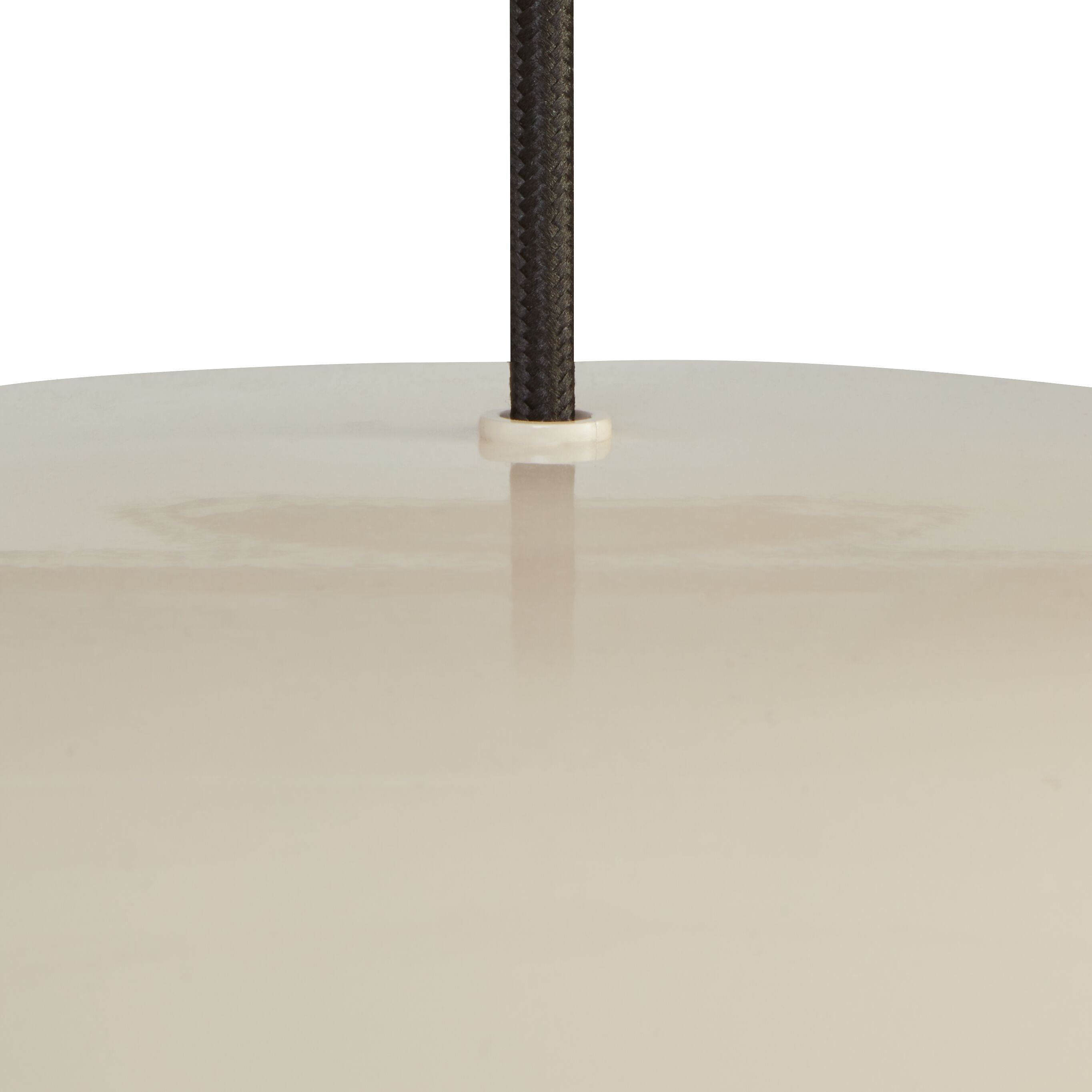 NOELIA Hängeleuchte - Beige / H: 13.0 cm x D: 35.0 cm