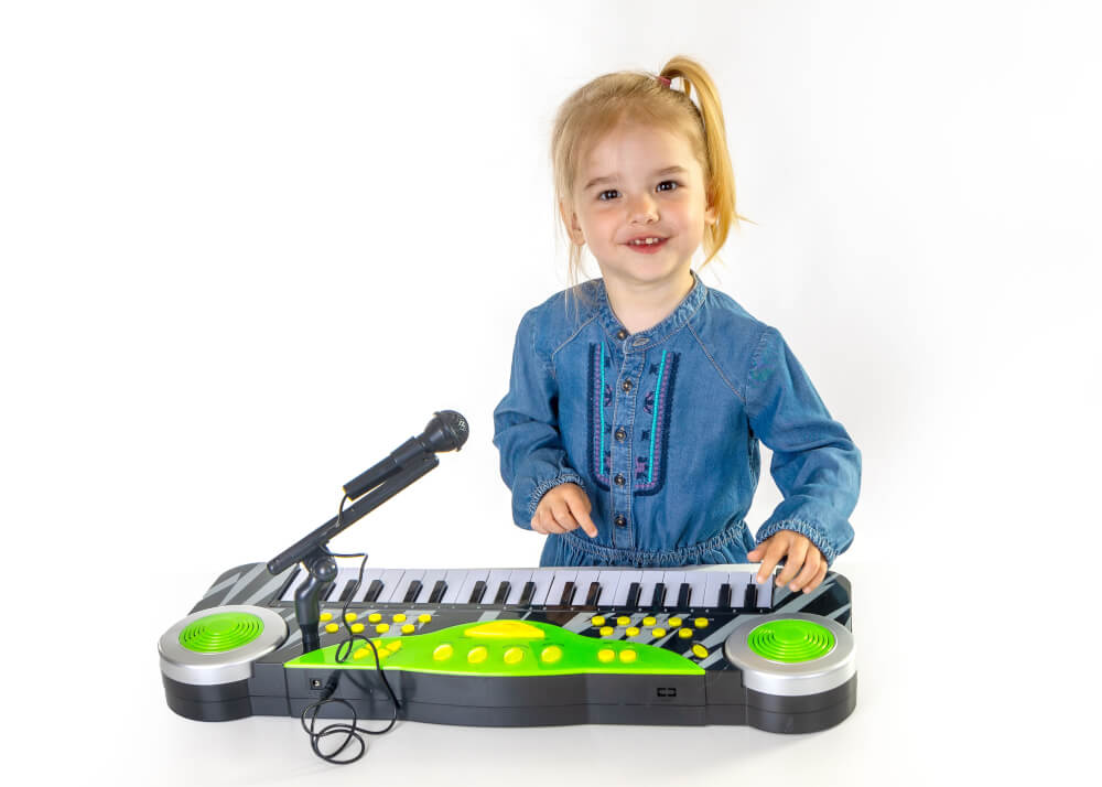 Boogie Bee Elektronisches Keyboard mit Mikrofon