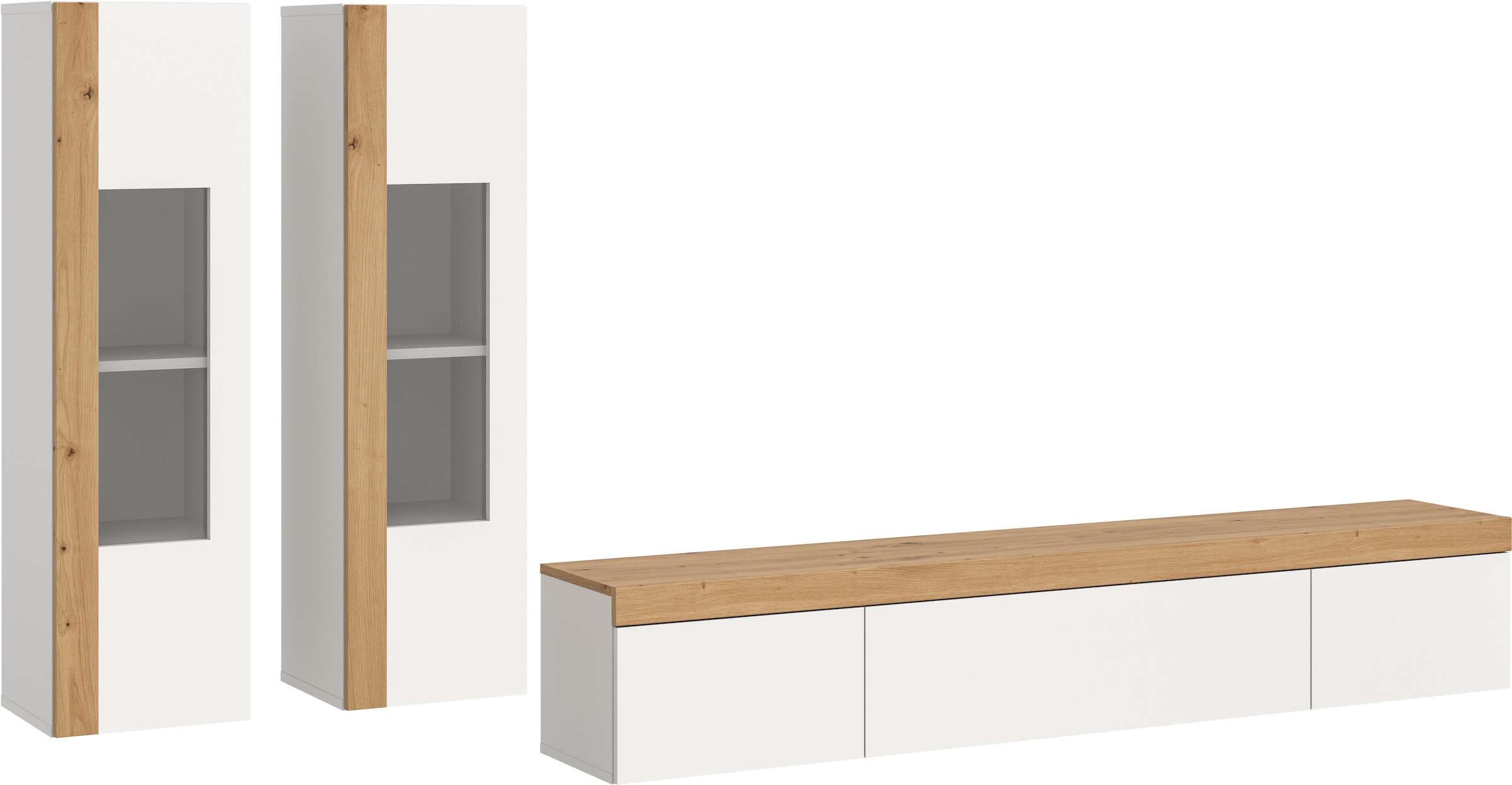 INOSIGN Wohnwand »Svala, Breite 180 cm, Wohnkombination« Set, 3 Stk. tlg.