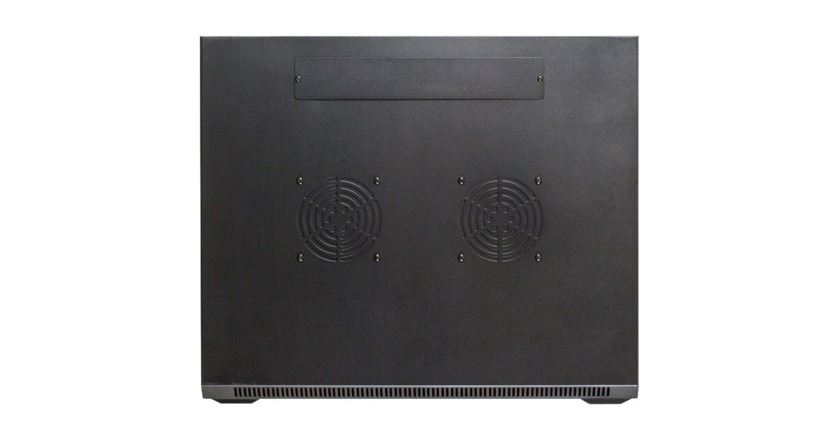 DSI18U wandkast met glazen deur - DS6418 server rack  (Zwart, 600 x 450 x 900mm)
