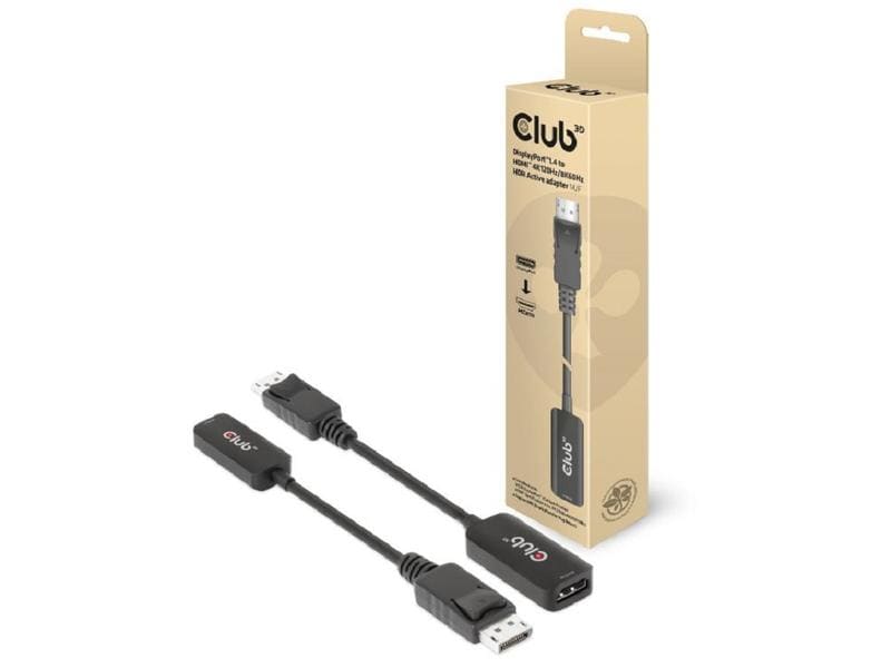 Club 3D Adapterkabel CAC-1088 DisplayPort - HDMI DisplayPort 1.4 auf HDMI Adapter