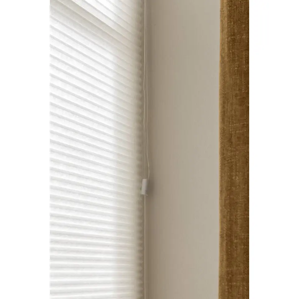 Fenstr plisségordijn Boston dubbel 25mm lichtdoorlatend - off-white (10716)