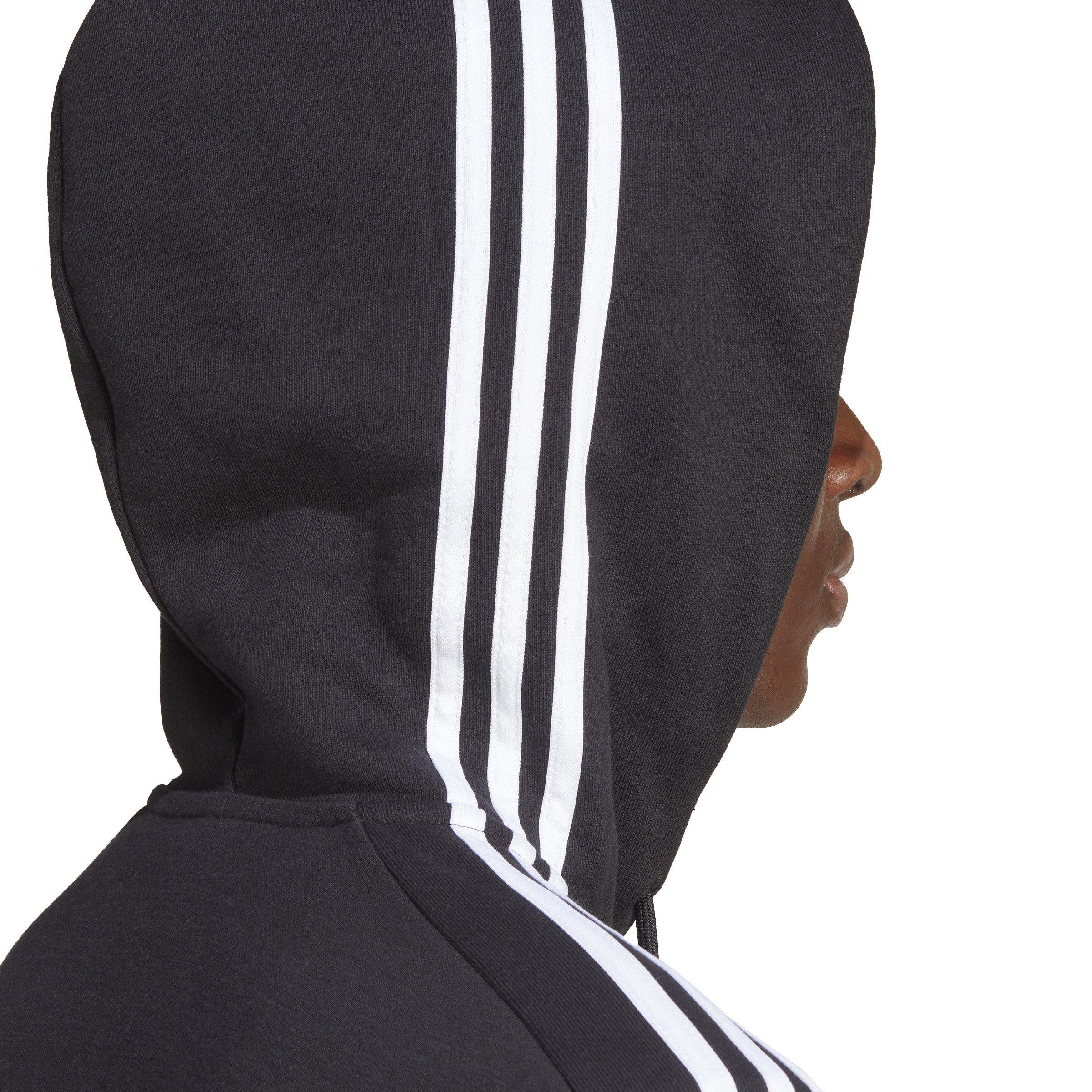adidas Essentials French Terry 3 Stripes Zip Hoodie Mens