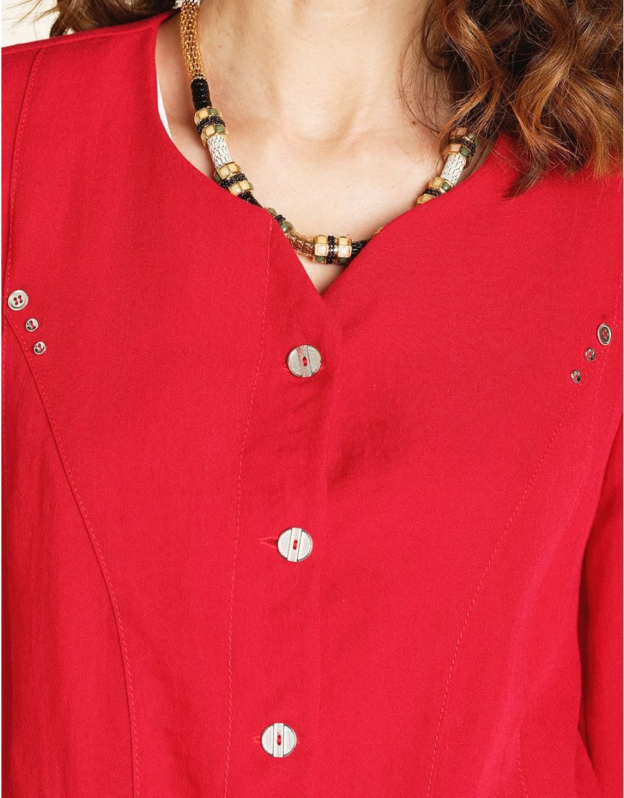 Veste chic rouge