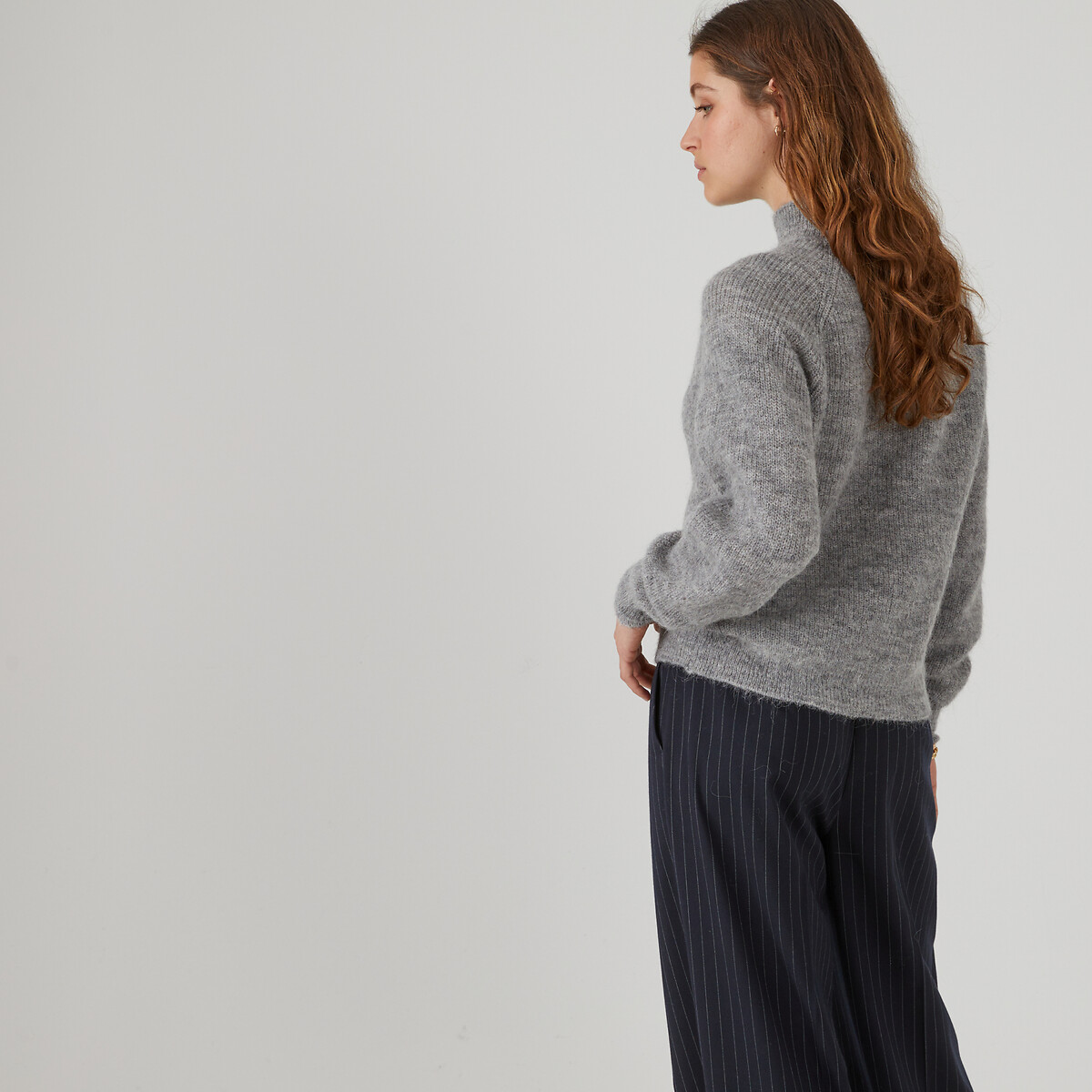 COLEÇÕES LA REDOUTE<br>Suéter ARISTIDE Signature com gola alta em alpaca mista