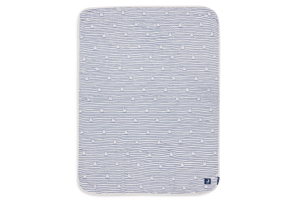 Deken Hydrofiel Wieg 75x100cm Miffy Stripe Navy