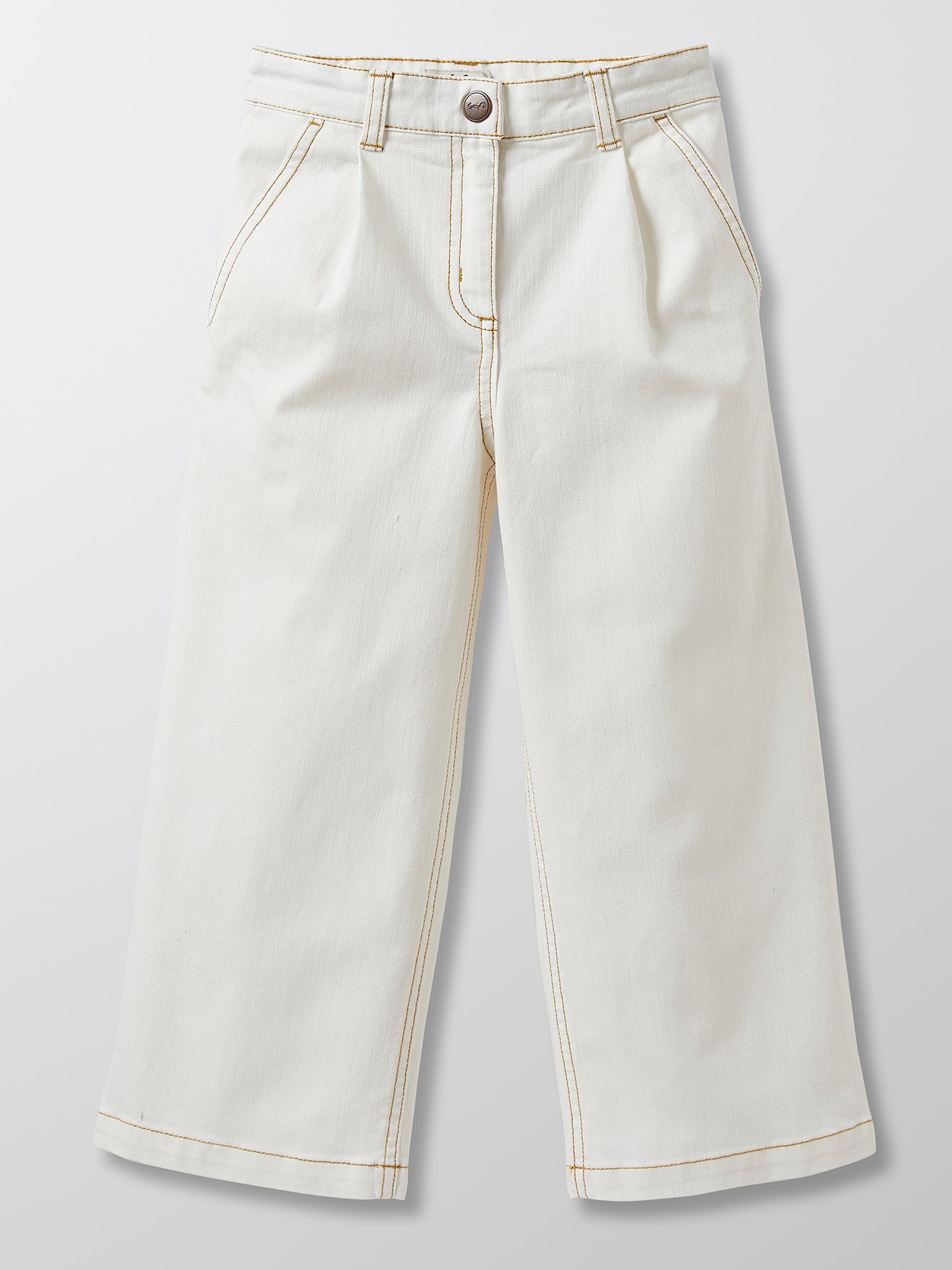 Pantalon Fille large en denim